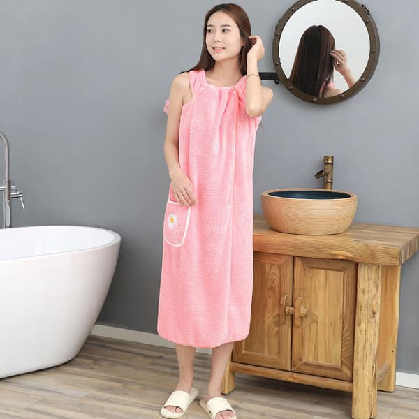 Fürdőköpeny – korallpolár törölköző, BATHROBE - Image 1